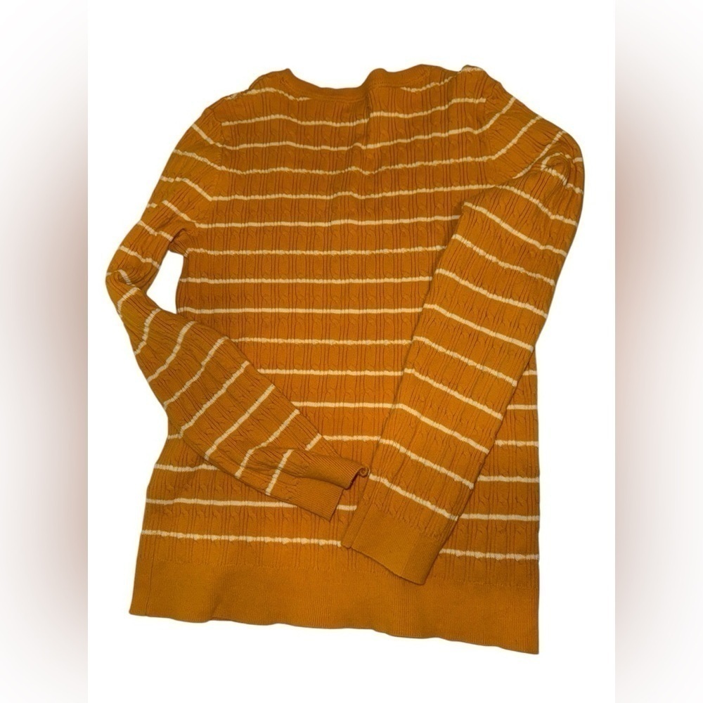 US Polo Assn. Yellow Striped Women's Sweater Size Large - Picture 2 of 4